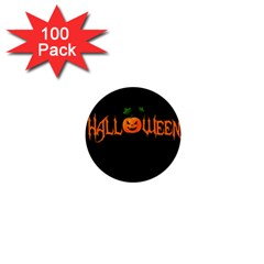 Halloween 1  Mini Buttons (100 Pack)  by Valentinaart