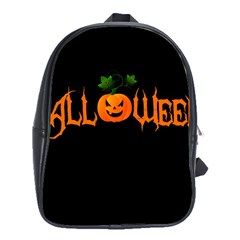 Halloween School Bag (xl) by Valentinaart