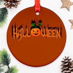 Halloween Ornament (round) by Valentinaart