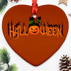 Halloween Ornament (heart) by Valentinaart