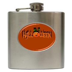 Halloween Hip Flask (6 Oz) by Valentinaart