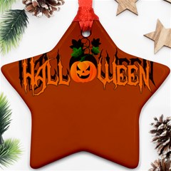 Halloween Star Ornament (two Sides) by Valentinaart