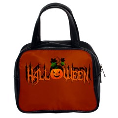 Halloween Classic Handbags (2 Sides) by Valentinaart