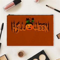 Halloween Cosmetic Bag (large)  by Valentinaart