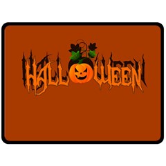 Halloween Double Sided Fleece Blanket (large)  by Valentinaart