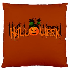 Halloween Large Flano Cushion Case (one Side) by Valentinaart