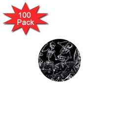 Skeletons - Halloween 1  Mini Buttons (100 Pack)  by Valentinaart