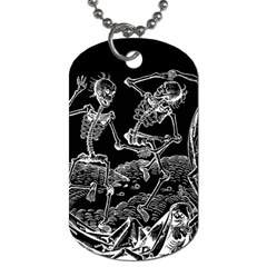 Skeletons - Halloween Dog Tag (two Sides)