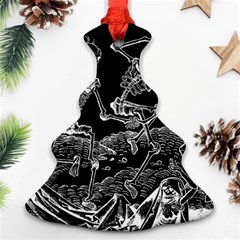 Skeletons - Halloween Ornament (christmas Tree)  by Valentinaart