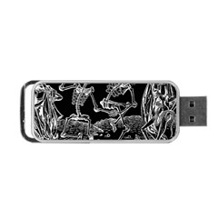 Skeletons - Halloween Portable Usb Flash (one Side) by Valentinaart