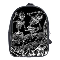 Skeletons - Halloween School Bag (xl) by Valentinaart