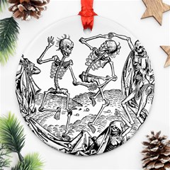 Skeletons - Halloween Ornament (Round)