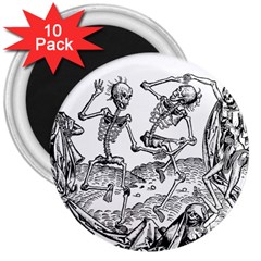 Skeletons - Halloween 3  Magnets (10 pack) 