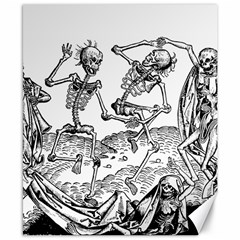 Skeletons - Halloween Canvas 8  X 10  by Valentinaart