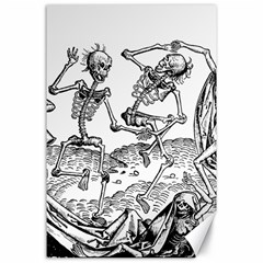 Skeletons - Halloween Canvas 24  X 36  by Valentinaart