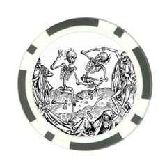 Skeletons - Halloween Poker Chip Card Guard