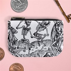 Skeletons - Halloween Mini Coin Purses by Valentinaart