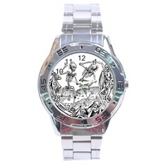 Skeletons - Halloween Stainless Steel Analogue Watch