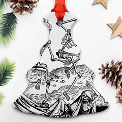 Skeletons - Halloween Christmas Tree Ornament (Two Sides)