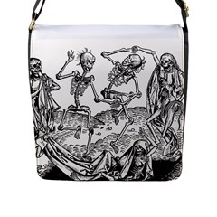 Skeletons - Halloween Flap Messenger Bag (L) 