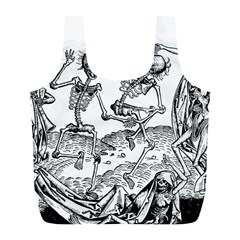 Skeletons - Halloween Full Print Recycle Bags (L) 