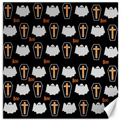 Ghost And Chest Halloween Pattern Canvas 12  X 12   by Valentinaart