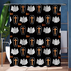 Ghost And Chest Halloween Pattern Shower Curtain 60  X 72  (medium)  by Valentinaart