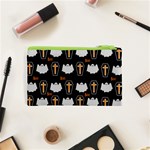 Ghost and chest Halloween pattern Cosmetic Bag (XS) Back