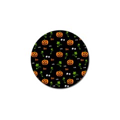 Pumpkins - Halloween Pattern Golf Ball Marker (4 Pack) by Valentinaart