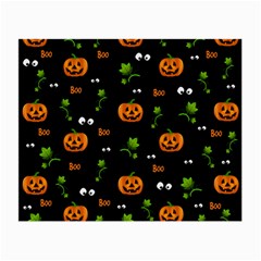 Pumpkins - Halloween Pattern Small Glasses Cloth by Valentinaart