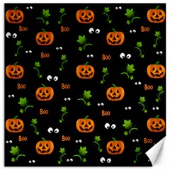 Pumpkins - Halloween Pattern Canvas 20  X 20   by Valentinaart