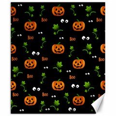 Pumpkins - Halloween Pattern Canvas 20  X 24   by Valentinaart