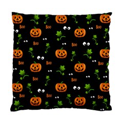 Pumpkins - Halloween Pattern Standard Cushion Case (one Side) by Valentinaart