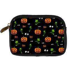 Pumpkins - Halloween Pattern Digital Camera Cases by Valentinaart