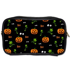 Pumpkins - Halloween Pattern Toiletries Bags 2-side by Valentinaart