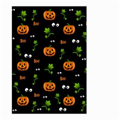 Pumpkins - Halloween Pattern Small Garden Flag (two Sides) by Valentinaart