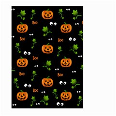 Pumpkins - Halloween Pattern Large Garden Flag (two Sides) by Valentinaart