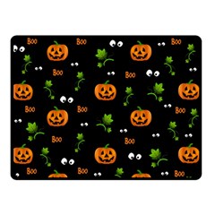 Pumpkins - Halloween Pattern Double Sided Fleece Blanket (small)  by Valentinaart