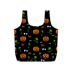 Pumpkins - Halloween Pattern Full Print Recycle Bags (s)  by Valentinaart