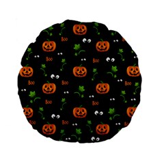 Pumpkins - Halloween Pattern Standard 15  Premium Flano Round Cushions by Valentinaart