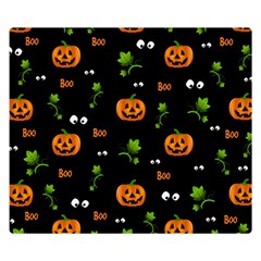 Pumpkins - Halloween Pattern Double Sided Flano Blanket (small)  by Valentinaart