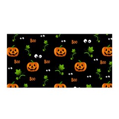 Pumpkins - Halloween Pattern Satin Wrap by Valentinaart