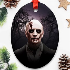 Zombie Ornament (oval) by Valentinaart