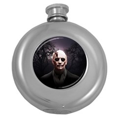 Zombie Round Hip Flask (5 Oz) by Valentinaart