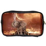 Cute Baby Elephant On A Jetty Toiletries Bags 2-Side