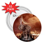 Cute Baby Elephant On A Jetty 2.25  Buttons (10 pack)  Front