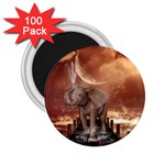 Cute Baby Elephant On A Jetty 2.25  Magnets (100 pack)  Front