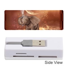 Cute Baby Elephant On A Jetty Memory Card Reader (stick)  by FantasyWorld7