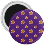 Ditsy Floral Pattern Design 3  Magnets Front