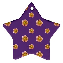 Ditsy Floral Pattern Design Ornament (star) by dflcprints